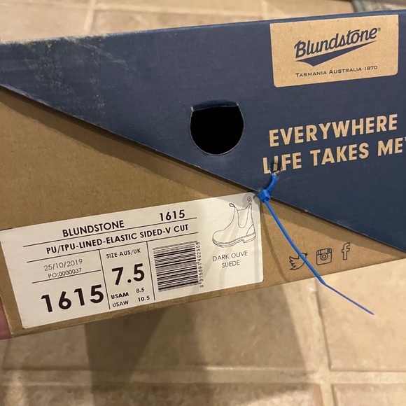 Blundstone Dark Olive Suede 1615 UK Size 7.5, USAM 8.5 USAW 10.5 - Picture 6 of 6